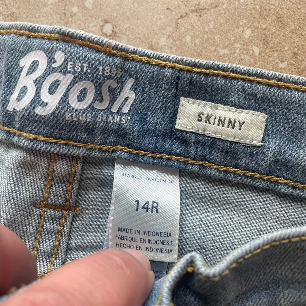 OshKosh Bgosh kids Skinny Jeans Blue Denim‎ Everyday Wear Size 14R